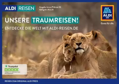Aldi Süd Reisen Prospekt Seite 1