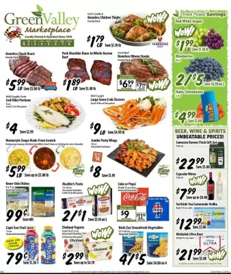 Green Valley Marketplace weekly ad (valid until 8-01)