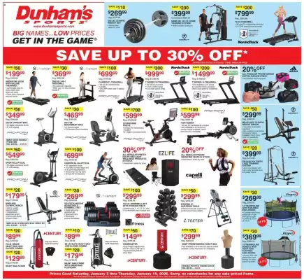 Dunham's Sports weekly ad (valid until 16-01)
