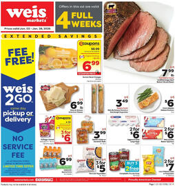 Weis Markets weekly ad Page 1