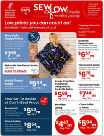 Fabricland flyer Page 2