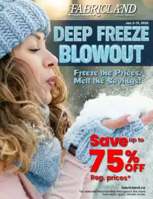 Fabricland flyer (valid until 1-02)