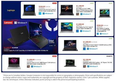 Canada Computers flyer week 1 Page 1