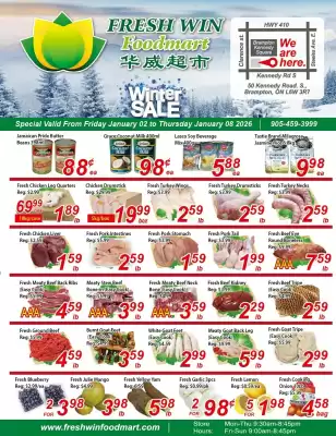 Fresh Win Foodmart flyer (valid until 8-01)
