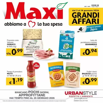 Volantino Maxi Supermercati (valido fino al 14-01)