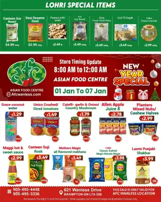 Asian Food Centre flyer (valid until 7-01)