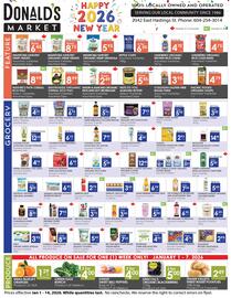 Donald's Market flyer Page 1