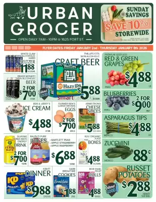 Urban Grocer flyer (valid until 8-01)