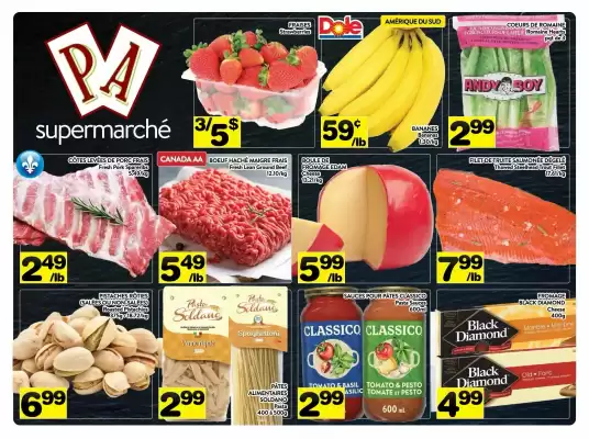 Supermarché PA flyer (valid until 12-01)