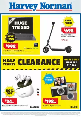 Harvey Norman catalogue (valid until 11-01)