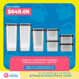 Catálogo Almacenes Anfora Página 1