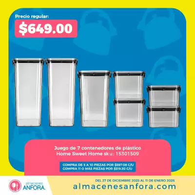 Catálogo Almacenes Anfora (válido hasta 11-01)