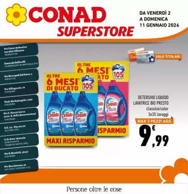 Volantino Conad Superstore (valido fino al 11-01)