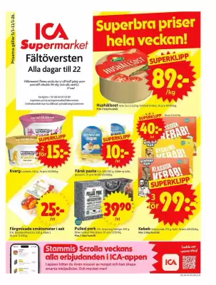 ICA Supermarket reklamblad (giltig till och med 11-01)