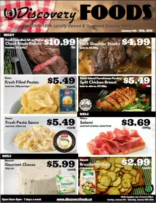 Discovery Foods flyer (valid until 10-01)