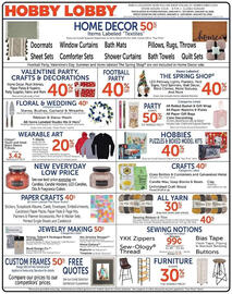 Hobby Lobby weekly ad week 2 Page 1