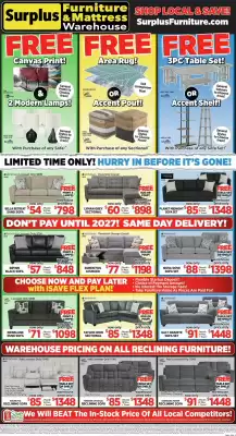 Surplus Furniture flyer