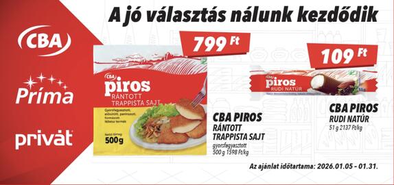 CBA akciós újság Oldal 1