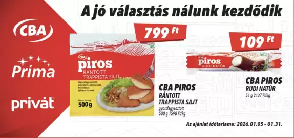 CBA akciós újság Oldal 1