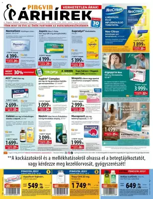 Pingvin Patika akciós újság (érvényes eddig: 31-01)