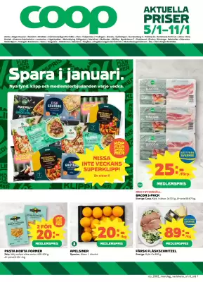 Coop Konsum reklamblad (giltig till och med 11-01)