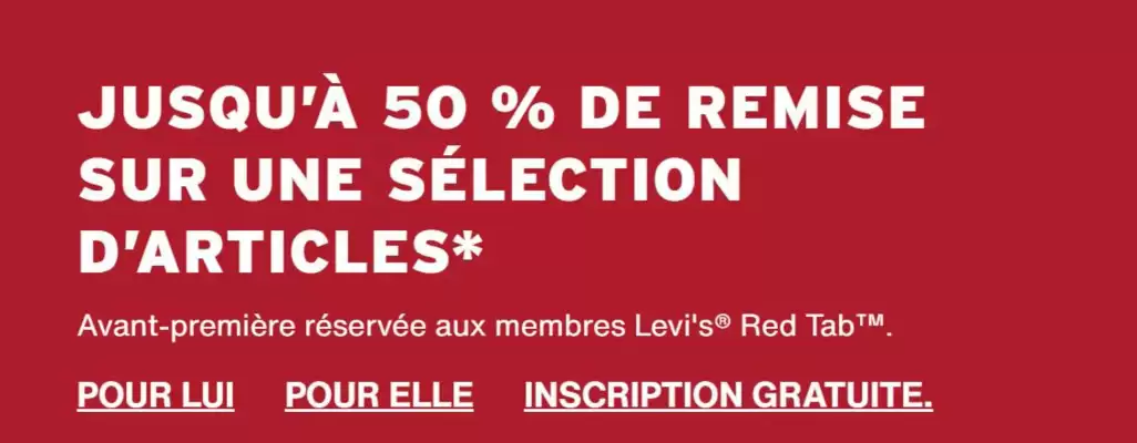 Catalogue Levi's (valable jusqu'au 19-01)