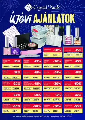 Crystal Nails akciós újság (érvényes eddig: 1-02)