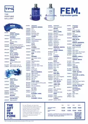 The Perfume Gallery catalogue (valid until 31-12)