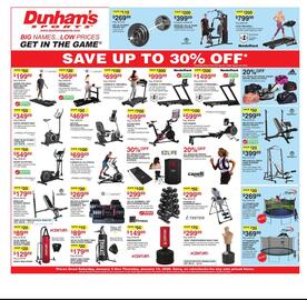 Dunham's Sports weekly ad Page 1