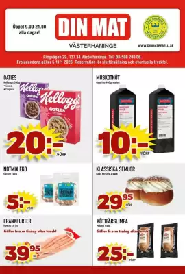 Din Mat reklamblad (giltig till och med 11-01)