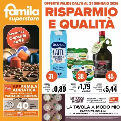 Volantino Famila Superstore (valido fino al 21-01)