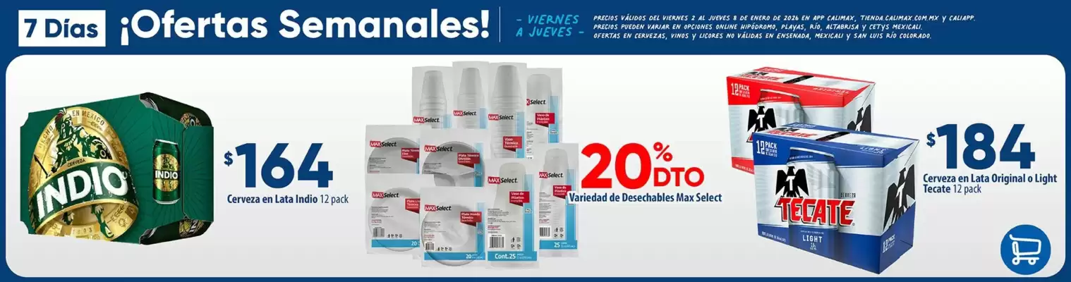 Folleto Calimax (válido hasta 8-01)