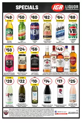IGA Liquor catalogue (valid until 13-01)