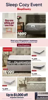 Sleep Country flyer (valid until 20-01)
