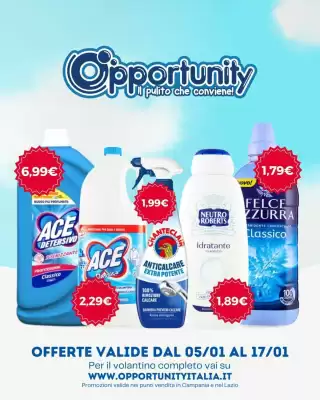 Volantino Opportunity Shop (valido fino al 17-01)