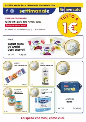 Volantino Re Mercato Lucrezia (valido fino al 12-01)