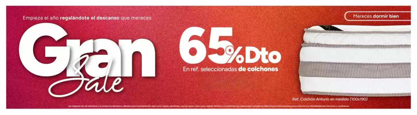 Catálogo Colchones Spring (válido hasta 12-01)