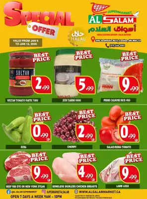 Al-Salam Supermarket flyer (valid until 12-01)