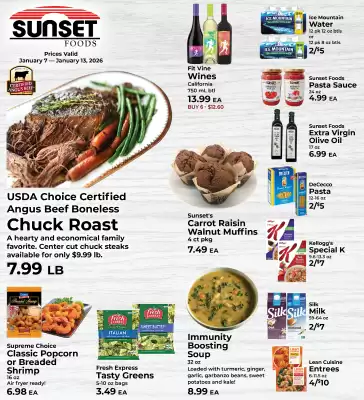 Sunset Foods weekly ad (valid until 13-01)