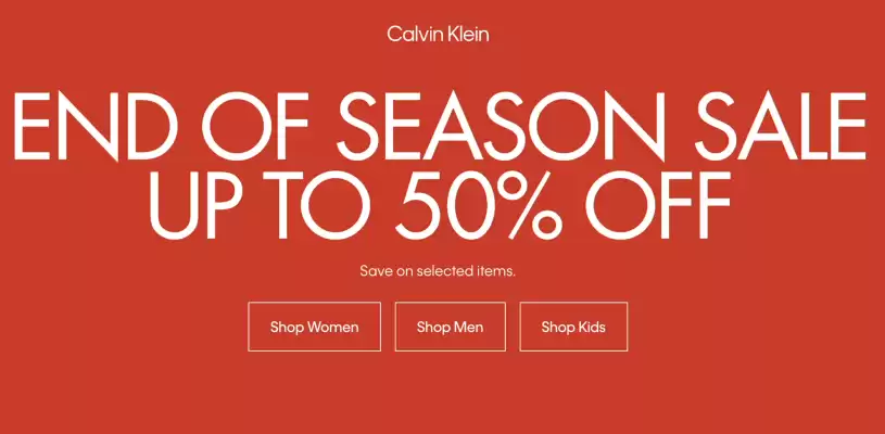 Calvin Klein leták (platné do 13-01)