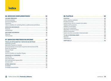 Folleto Correos Página 3