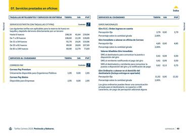 Folleto Correos Página 40