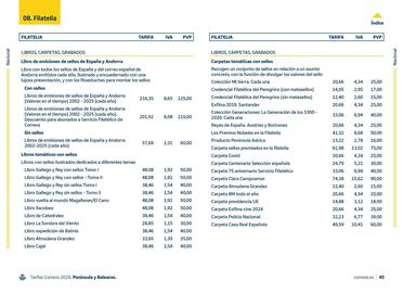 Folleto Correos Página 45