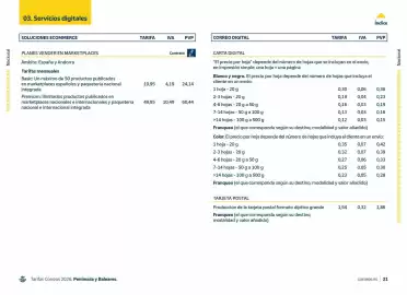 Folleto Correos Página 21