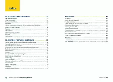 Folleto Correos Página 3