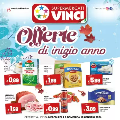 Volantino Supermercati Vinci (valido fino al 18-01)