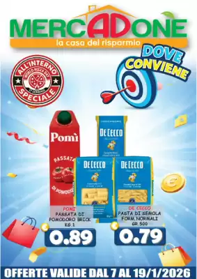 Volantino MercADone (valido fino al 19-01)