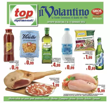 Volantino Top Supermercati (valido fino al 15-01)