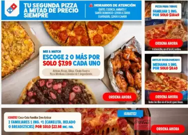 Catálogo Domino's Pizza Página 1