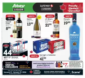 Safeway Liquor flyer Page 1